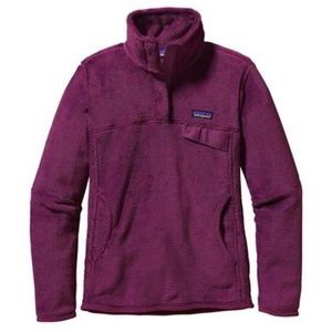 Patagonia violet red 1/4 re-tool snap pullover